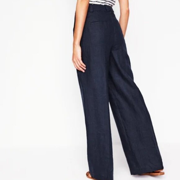 NWT Boden Westbourne Linen Pants US size 8 - Picture 2 of 5